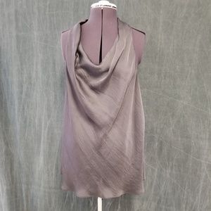 Violet and Claire XL silky grey sleeveless top